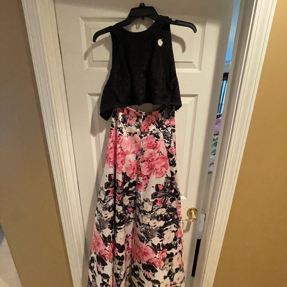 2 piece prom dress